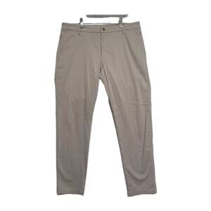 Birddogs Chino Lined Pants Men 35 Stretch Khaki Boom Boomstick Golf Performance